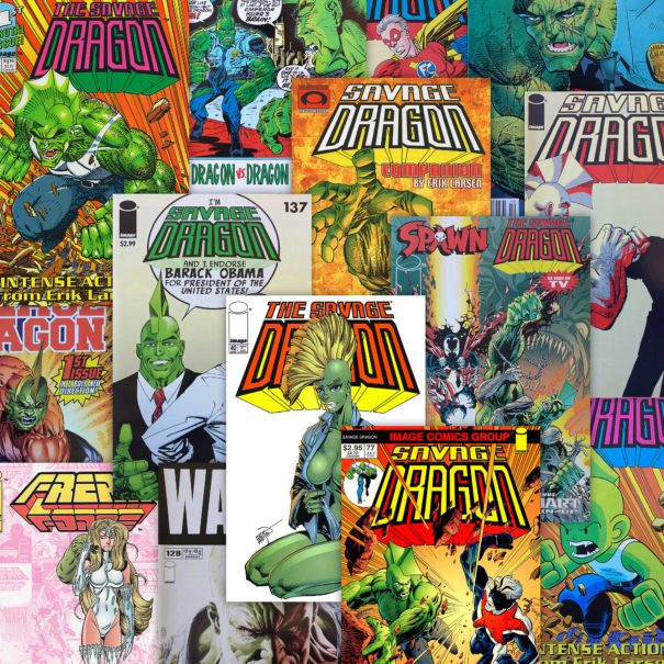 Selection of Savage Dragon Variant Covers