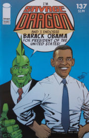 Cover Savage Dragon Vol.2 #137d Obama 3rd Printing Variant