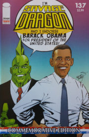 Cover Savage Dragon Vol.2 #137e Obama 4th Printing Variant