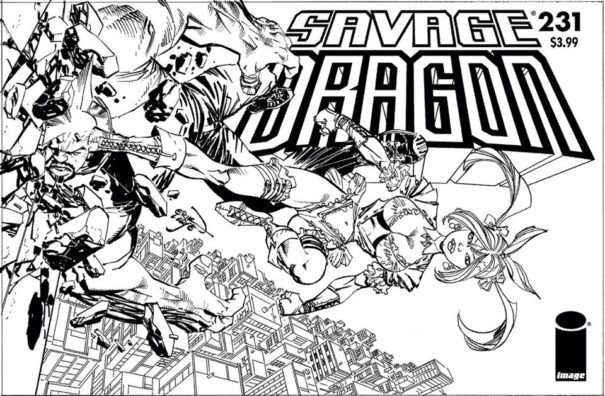 Savage Dragon #231 Cover sketch